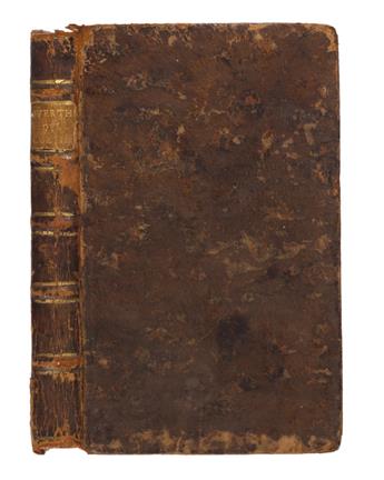 GOETHE, JOHANN WOLFGANG VON. Werther, Opera di Sentimento.  1782